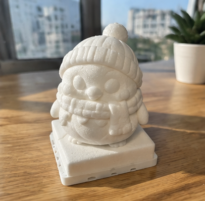 AXIS ONE 本机雕刻作品：冬帽小人